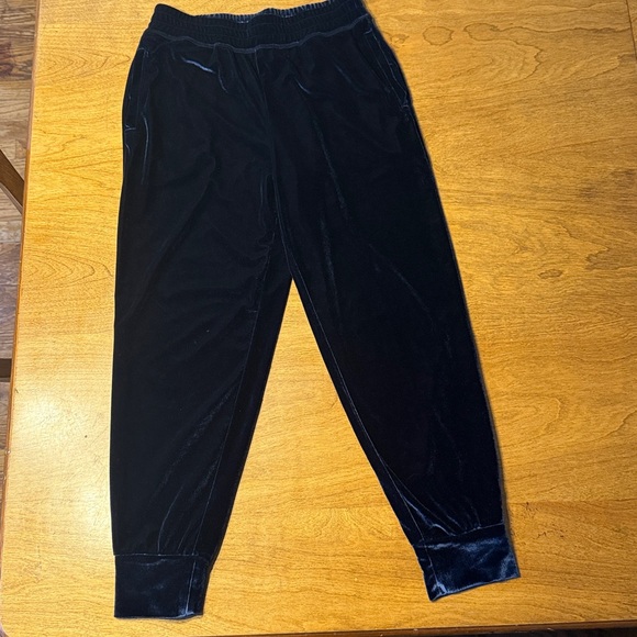 Fabletics Navy Blue Daria Velvet Joggers - Picture 2 of 12